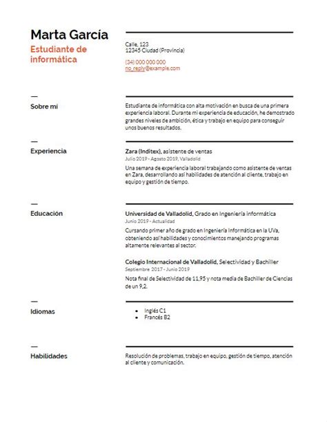 Administrador ejemplo sencillo blog 2019 también recopila imágenes relacionadas con ejemplo de curriculum vitae sin experiencia laboral word se detalla a continuación este ejemplo de cv sin experiencia laboral, como habras. Ejemplos De Curriculum Vitae Para Estudiantes Sin ...