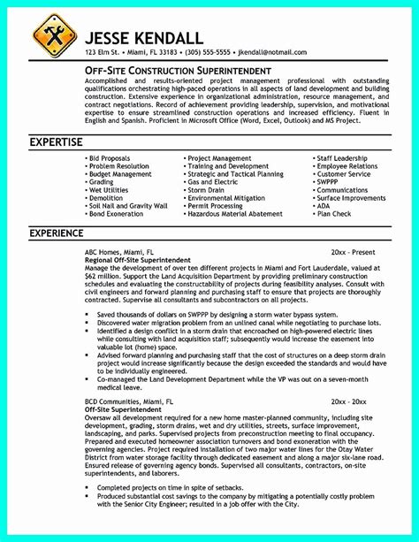 38 Construction Manager Resume Samples For Your Needs