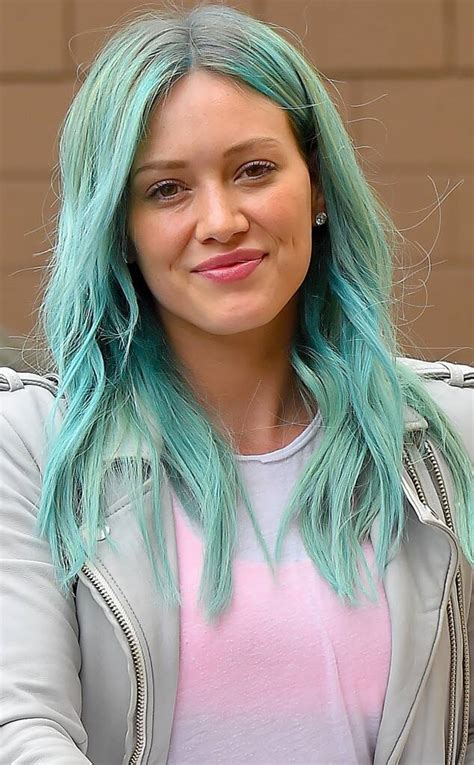 Hilary Duff From Stars With Blue Hair E News