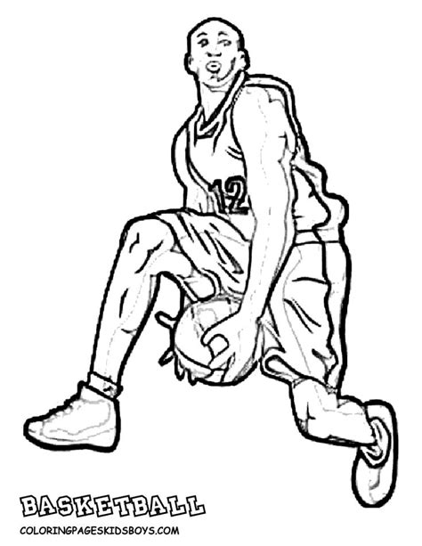 Free Sports Nba Printable Coloring Pages
