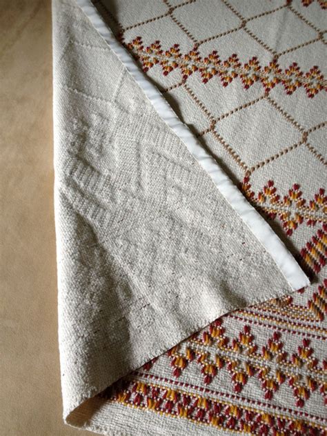 Swedish Weaving Huck Weaving Monks Cloth Lap Throw Blanket