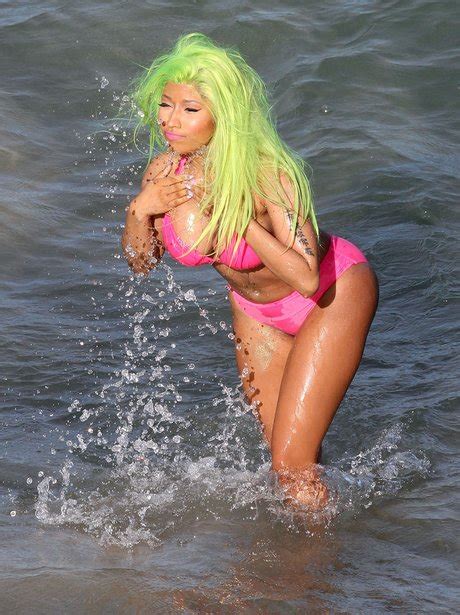 Nicki Minaj Hits The Beach For Her Starships Music Video
