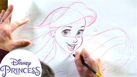 How To Draw A Disney Princess Ariel Step By Step