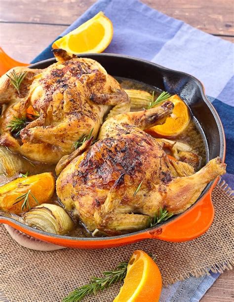Here is a simple and scrumptious recipe for christmas cornish hens. Cornish Game Hen Recipe with Sherry, Orange and Rosemary ...