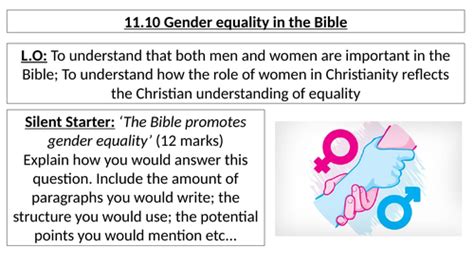aqa b gcse 11 10 gender equality in the bible teaching resources