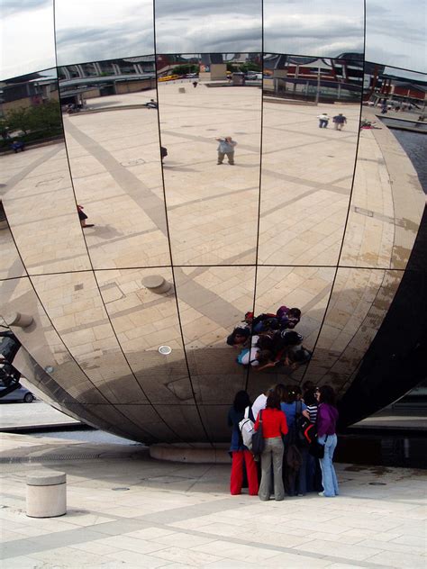 Mirror Sphere Mirrored Sphere In Millenium Square Bristol Colin