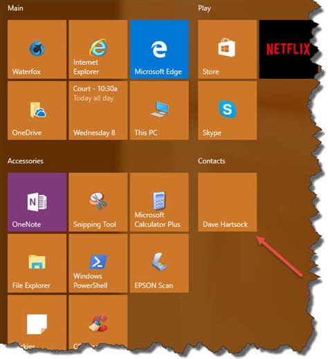 Windows 10 Quick Tips Contacts On Start Menu Daves Computer Tips