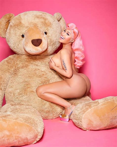 Nicki Minaj Goes Fully Nude And Straddles A Giant Teddy Bear In Raunchy