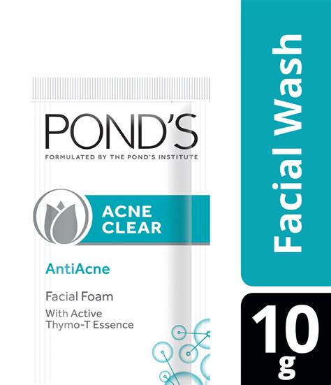 Ponds Acne Clear Anti Acne Facial Foam 50g Rose Pharmacy Medicine