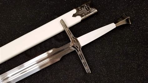 Geralt Of Rivias Silver Witcher Sword Netflix Etsy