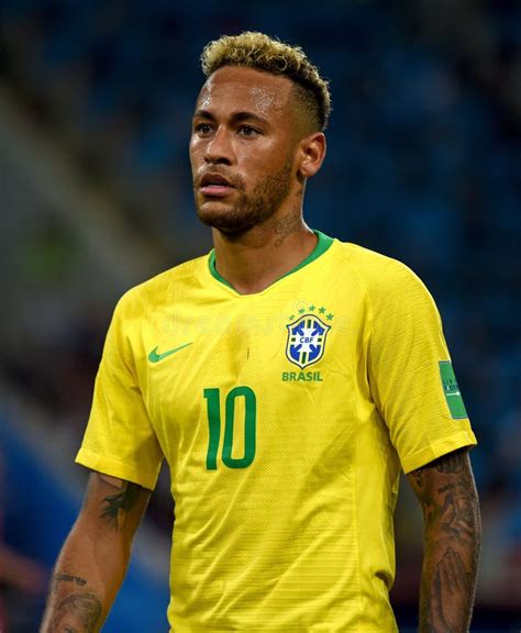 Brazilian Superstar Neymar Duringfifa World Cup 2018 Match Serbia Vs