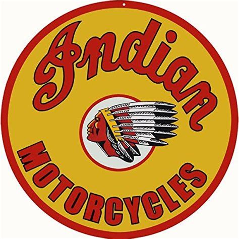 Ending may 23 at 8:45pm pdt. Indian Motorcycle Round Garage Art Sign Victory Vintage ...