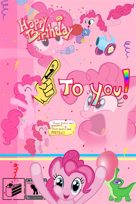 Pinkie Pie Birthday Card By Masdragonflare On Deviantart