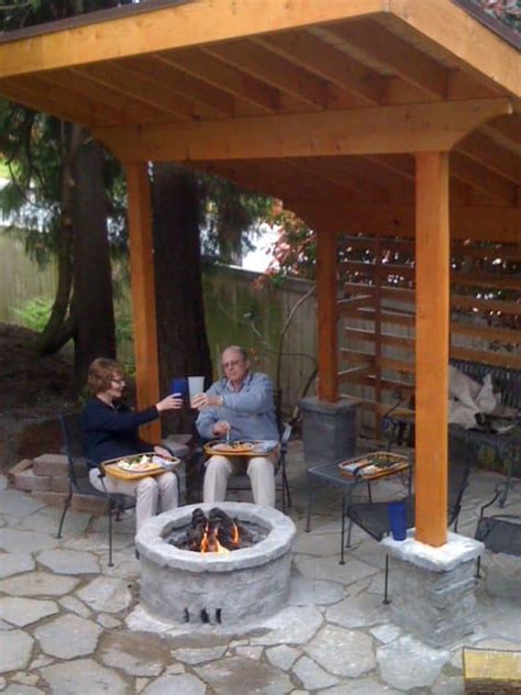 Covered Patio With A Fire Pit Things To Know In 2021 A Nest With A Yard