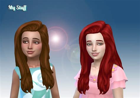 Sims 4 Hairs Mystufforigin Francesca Hair For Girls
