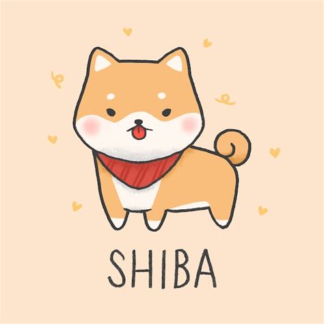 Adorable Chibi Cute Shiba Inu Drawing L2sanpiero