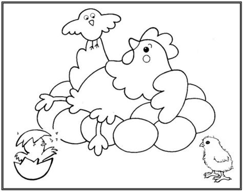 EL BAÚL DE INNELA Dibujos para colorear Gallina con pollitos