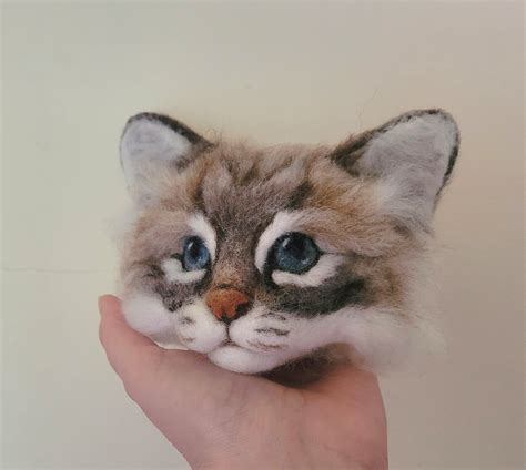 Needle Felted Cat Br