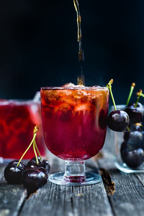 Cocktail Friday Black Cherry Bourbon Cola Smash Supergolden Bakes