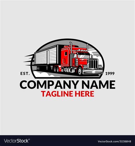 Trucking Company Logo Royalty Free Vector Image