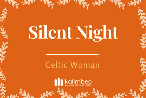 Silent Night Celtic Woman Kalimba Tabs Kalimbeo