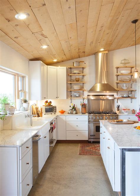 February 21, 2020 10:33 pm was last modified: French Country Kitchen With Natural Wood Plank Ceiling | HGTV