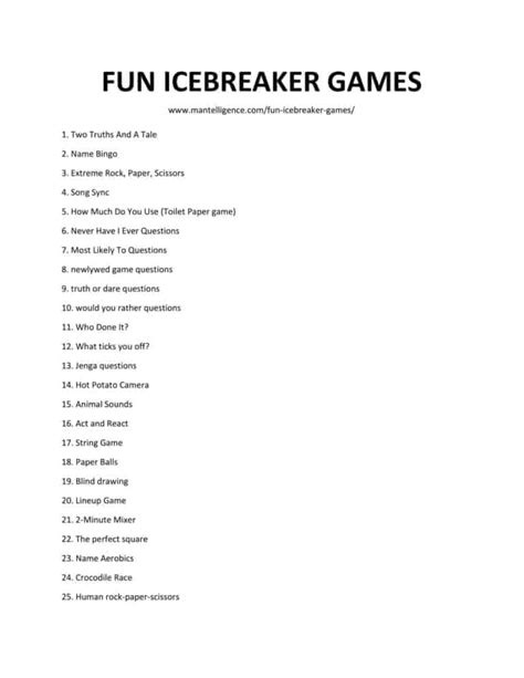 36 Best Fun Icebreaker Games This Is The Only List You Ll Need