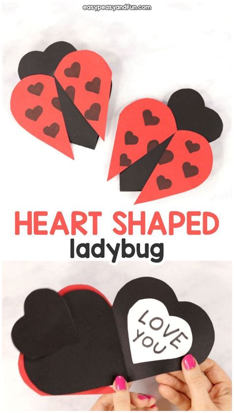 Heart Ladybug Craft Ladybug Crafts Winter Crafts For Kids Valentine