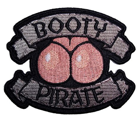 Sexy Booty Pirate Embroidered Biker Patch Quality Biker Patches