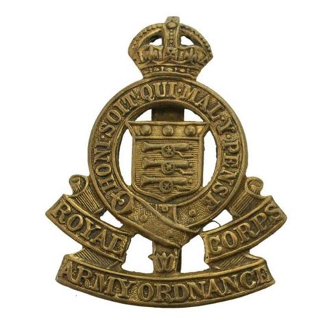 Ww2 Royal Army Ordnance Corps Raoc Cap Badge