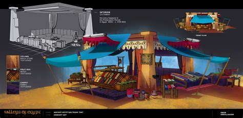 Artstation Ancient Egyptian Trade Tent