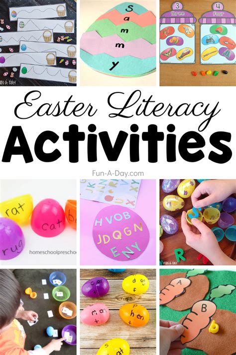 Easter Literacy Activities To Engage Your Preschoolers Fun A Day
