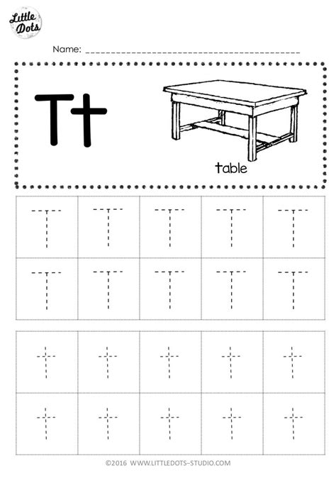 These are free printable alphabet worksheets which are suitable for preschool and kindergarten kids. Free Letter T Tracing Worksheets