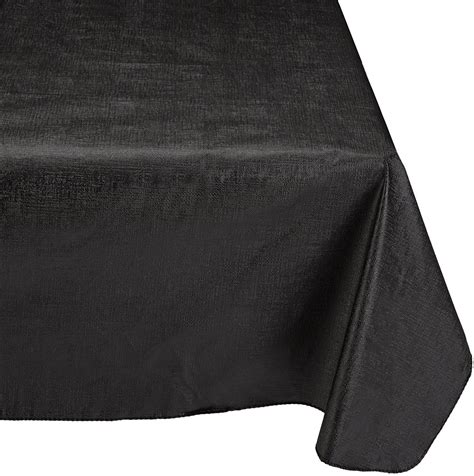Vinyl Tablecloth with Polyester Flannel Backing, 52-Inch, by 90-Inch