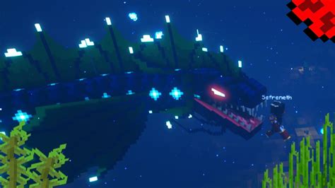 This Mod Adds Sea Monsters Into Minecraft Oceans Axolotl Dragon Boss Fight YouTube