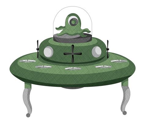 Pin Drawn Ufo Spaceship Alien Ship Drawing Cartoon Clip Art Library