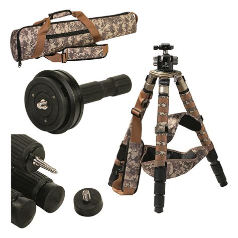 Leupold Alpine Cf 425 Carbon Fiber Tripod Kit 728236 Spotting Scope