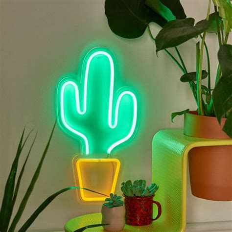 Cactus Neon Light Jaunter Home Touch Of Modern