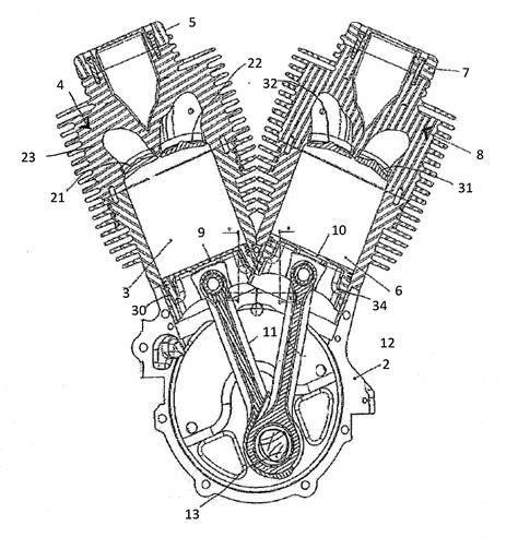 Twin Motorcycle Connecting Rods Diagram