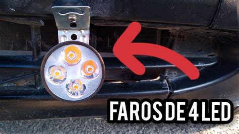 Faros Auxiliares Leds W En El Ford Ka Youtube