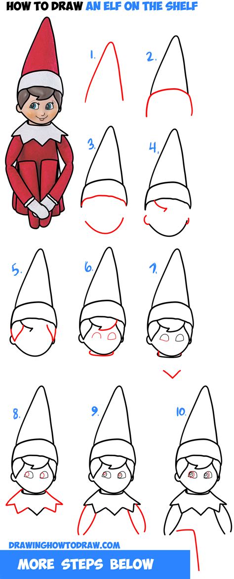 Https://tommynaija.com/draw/how To Draw Elf On A Shelf