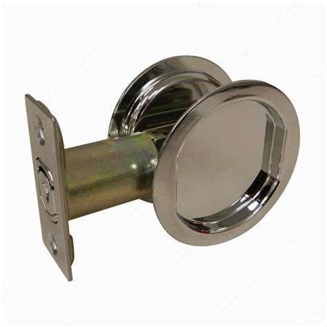 These are designed to fit pocket doors from 1 3/8 in. Pocket Door Pull - Round - Richelieu Hardware