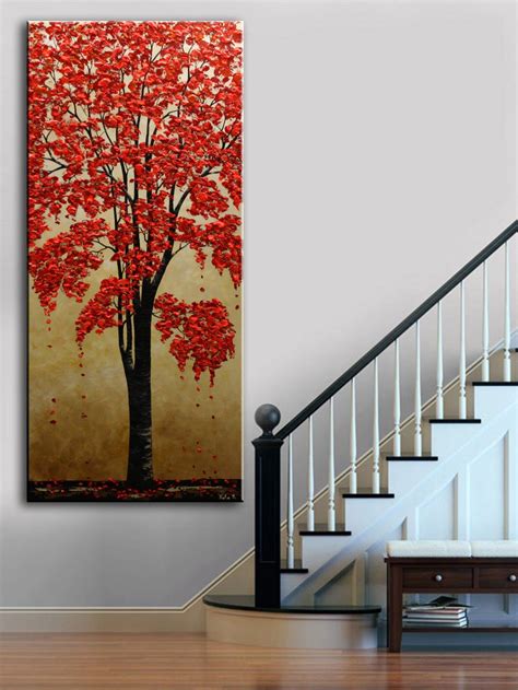 72 Original Blossom Tree Painting Abstract Fall Tree Art