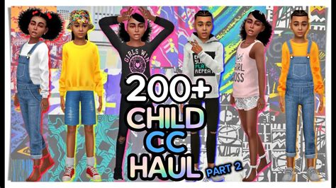 Kids Cc Folder Part 2 200 Items The Sims 4 Youtube