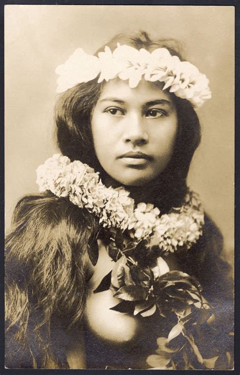Real Photo Hula Girl Postcard 1 Version 2 Hawaiian Woman Polynesian People Hawaiian Dancers