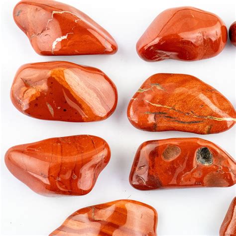 Brecciated Jasper Crystal Tumble Stone Jasper And Hematite Gemstone Red