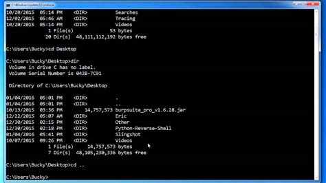 Windows Command Line Tutorial 2 Listing Files And Directories Youtube