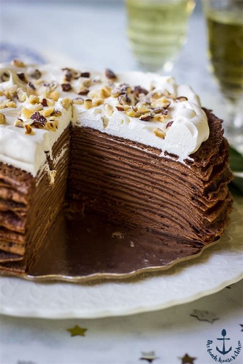 Double Chocolate Hazelnut Crepe Cake Recipe Crepe Cake Chocolate