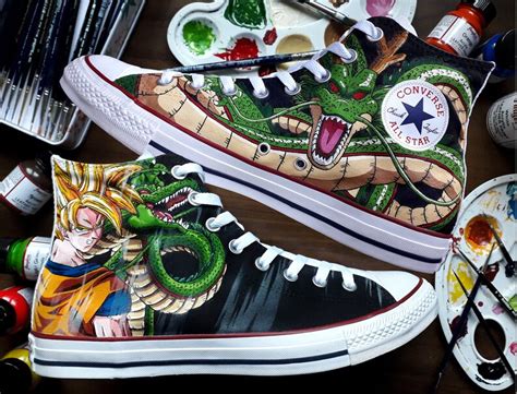 It holds up today as well, thanks to the decent animation and toriyama's solid writing. Dragon Ball Z Converse Custom Shoes Hand painted shoes Songo | Etsy