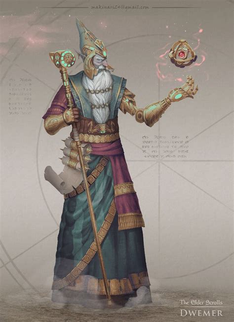 Dwemer Engineer Concept Art By Mary Pronina Makinaridwemers Is One Of